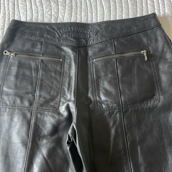 Genuine Harley-Davidson Leather Riding Pants - Picture 4 of 8